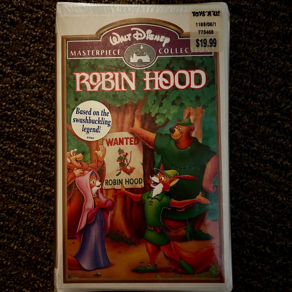 Vintage VHS Tape Robin Hood